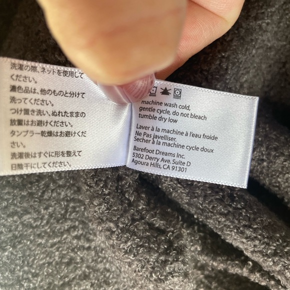 Barefoot Dreams CozyChic Lite Essentials Long Cardigan, Brown, Size Medium - Picture 7 of 7